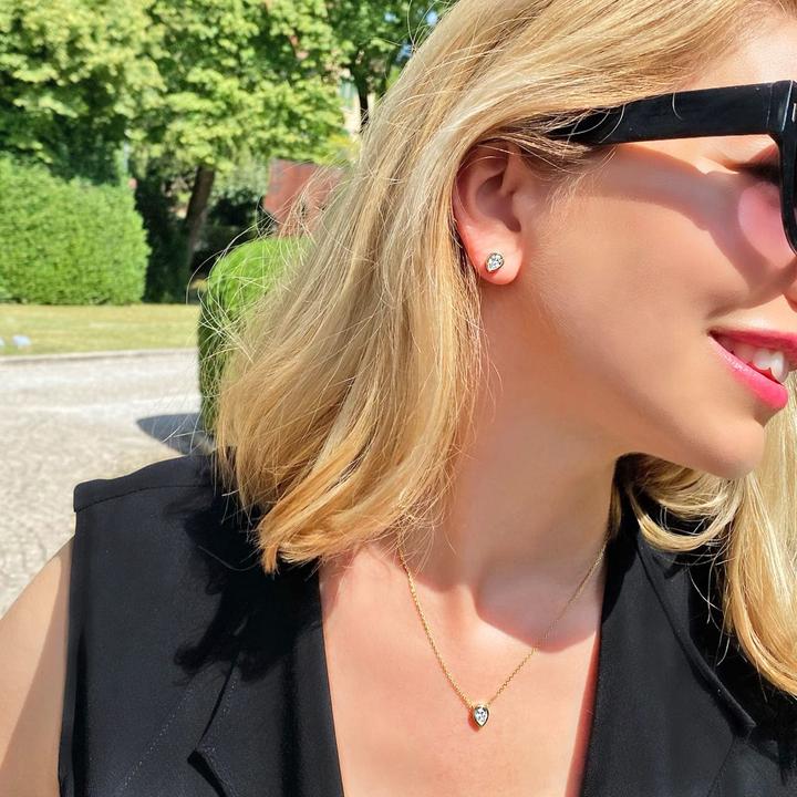 Image du produit Candy Collier Saffron, argent sterling 925, plaqué or (Plaqué or 18k, Argent sterling 925, Argent massif de 925, 42 - 45 cm)