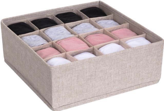 Immagine prodotto Bigso Organizzatore SOFT Beige - 16 scomparti (29 x 29 x 11 cm)
