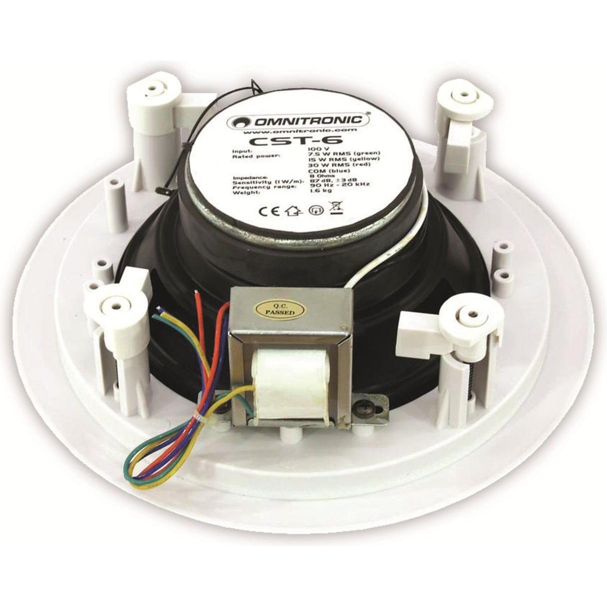 Thumbnail - Omnitronic CST-6 (1 Stk.), Einbaulautsprecher, Weiss