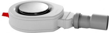 Produktbild Kaldewei Duschfläche-Ablaufgarnitur, waagerecht, flach, mit Haarfangsieb, mit chromfarbenem Deckel (Ablaufgarnitur)