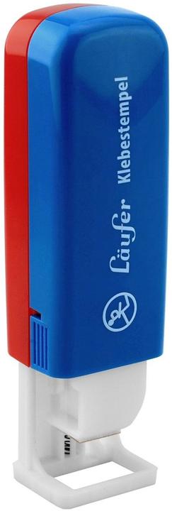 Läufer Adhesive stamp 1 piece, blue, red, white