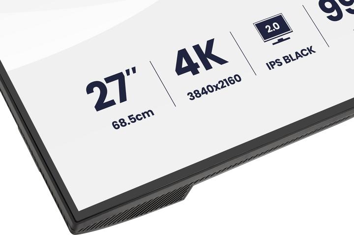 Image du produit iiyama 27" IPS BLACK 2.0 panel, 3840x2160 UHD (3840 x 2160 pixels, 27")