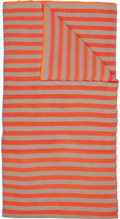 Actual product image PIP Studio Bonsoir Stripe bedspread knitted Throw orange 130x170 (1pc) (130 x 170 cm)