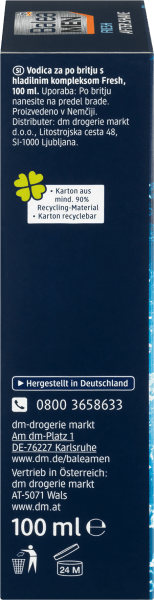 Actual product image dm Balea MEN After Shave Fresh (Aftershave lotion, 100 ml)