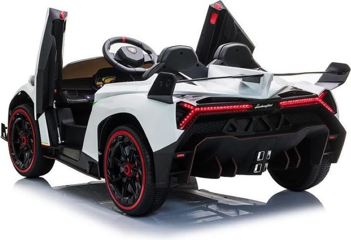 Actual product image Es-toys Children's vehicle white - Electric car "Lamborghini Veneno 615B" - Licensed - 12V7AH, 4 motors (12 V)