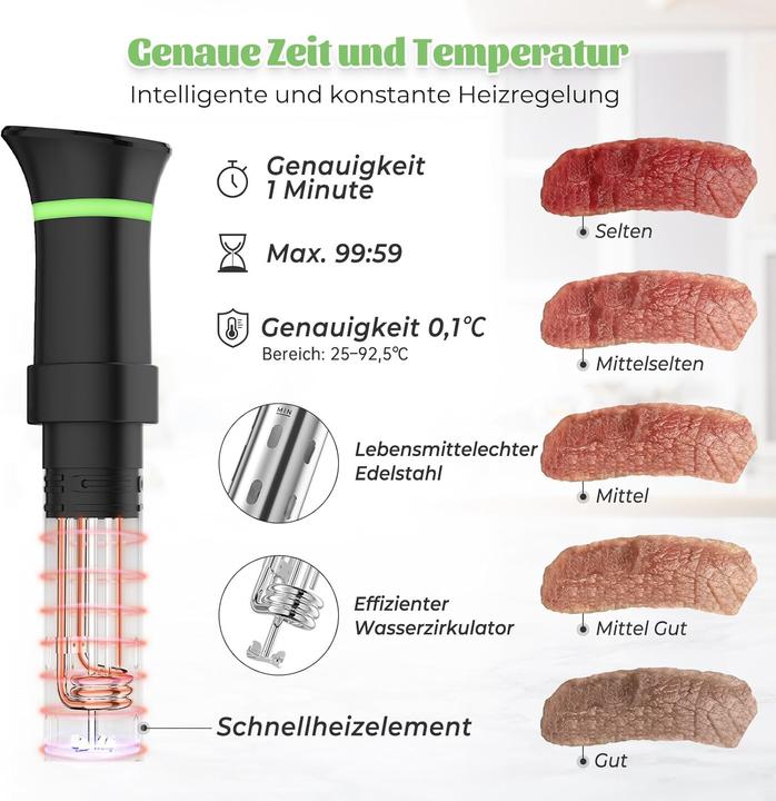 Immagine prodotto Vpcok Direct Sous Vide Stick mit LCD Touchdisplay