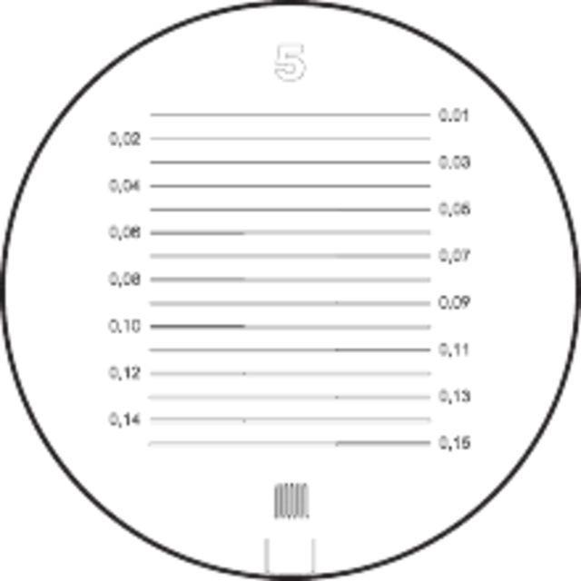 Actual product image Schweizer Measuring scale Tech-Line Scale-Ø 25/2.5 mm Duo scale 5