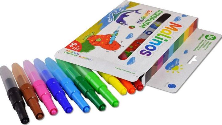 Produktbild Malinos Blopens Airbrush-Stifte Rainbow (10 x)