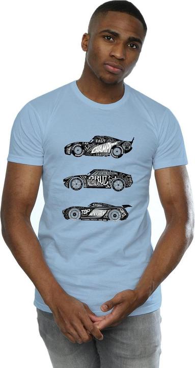 Immagine prodotto Disney Cars Text Racers Maglietta Uomo (S)