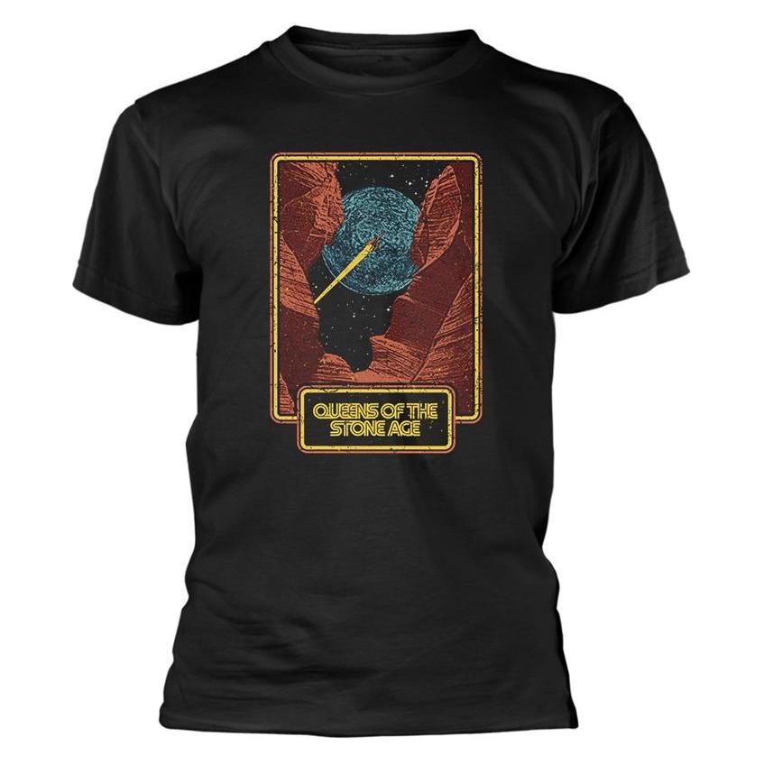 Queens Of The Stone Age, Mannen, T-shirts, Canyon, Zwart, (L)