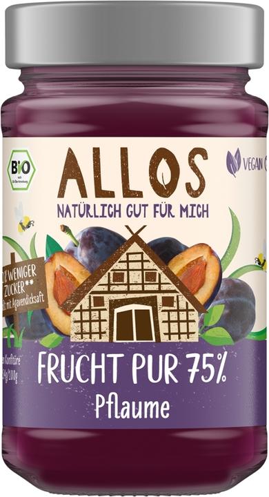 Actual product image Allos Pure fruit 75% plum (250 g)