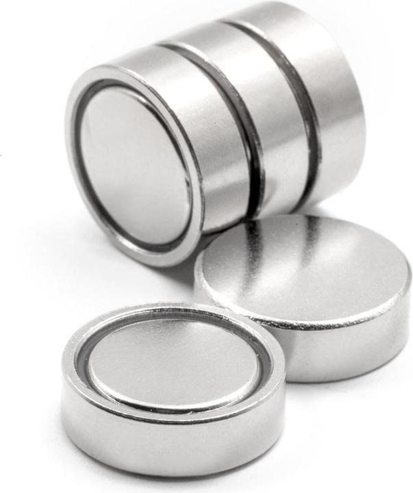 Immagine prodotto Supermagnete Magnete con base in acciaio da incollare (5x)