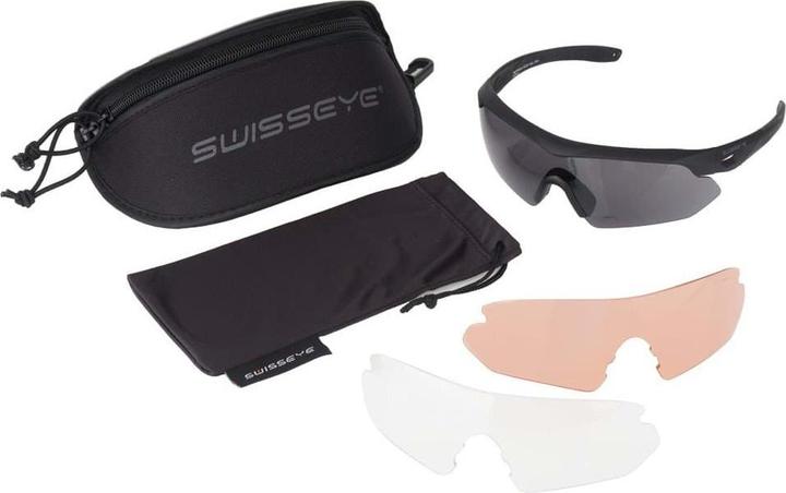 Actual product image Swiss Eye Swisseye Tactical - Goggles Nighthawk rubber black 3 lens set