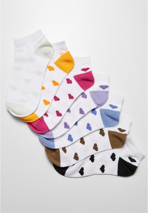 Produktbild Urban Classics Recycled Yarn Heart Sneaker Socks 7-Pack (7er Pack, 47 - 50)