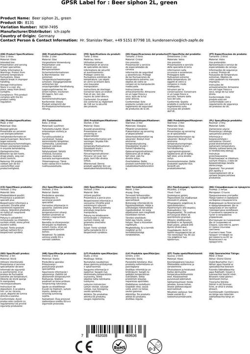 Produktbild Ich-zapfe Biersiphon