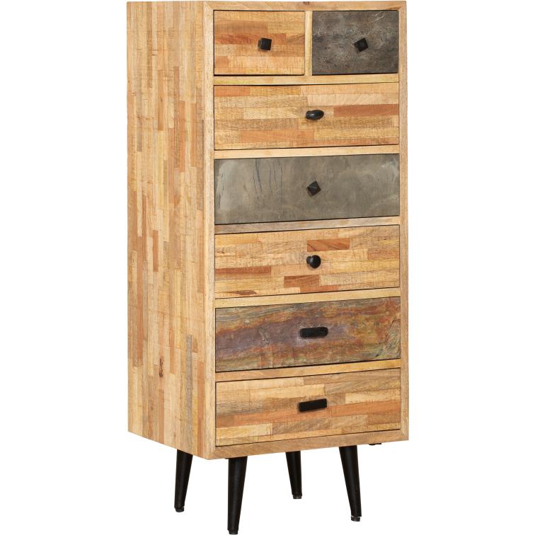 Garden Pleasure, Kommode + Sideboard, Unsere Kommode YAMUNDA (110 cm) mit ihrer ausdrucksstarken Optik aus mehreren Holz...