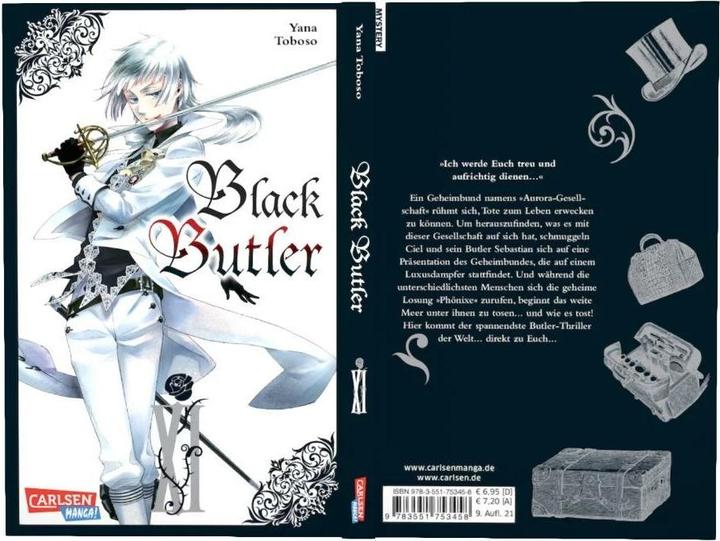 Produktbild Black Butler, Band 11 (Deutsch, Yana Toboso, 2012)