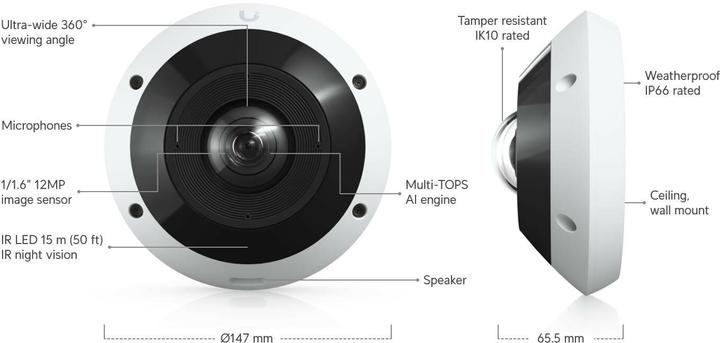 Produktbild Ubiquiti All-weather, vandal-resistant