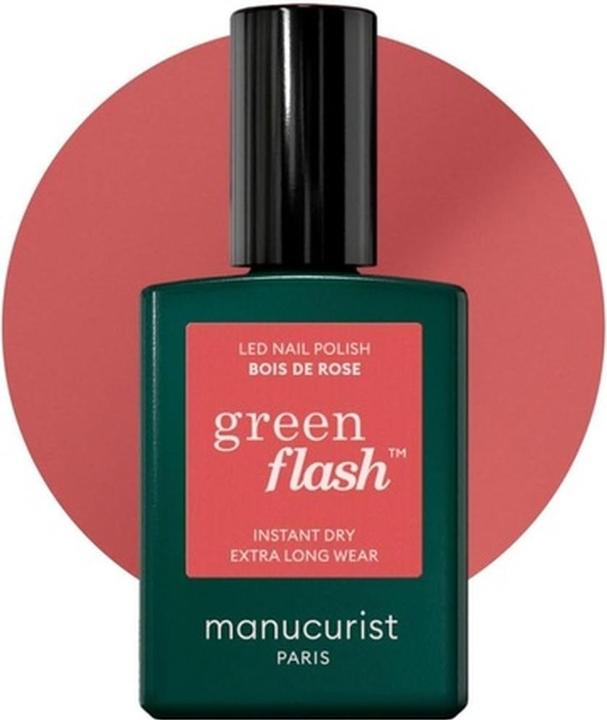 Produktbild Manucurist Green Flash Nagellack Bois de Rose (Rosa, Gel-Effekt Nagellack)