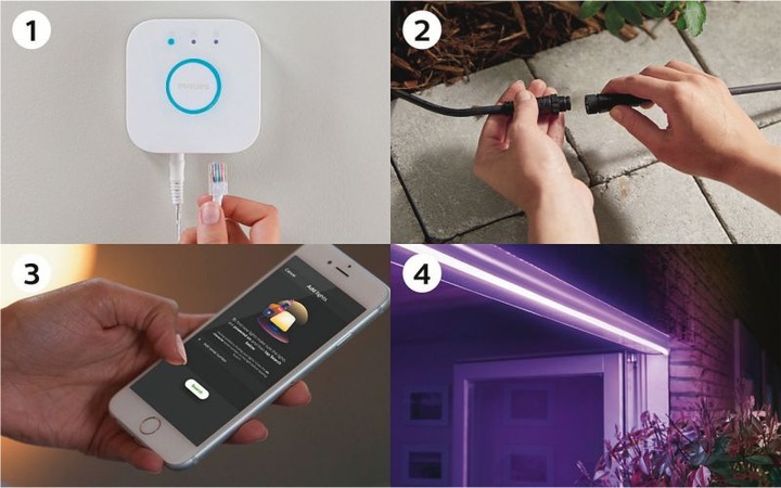 Image du produit Philips Hue Outdoor Lightstrip 5m fiche DE (Multicolore, 500 cm, Extérieur)