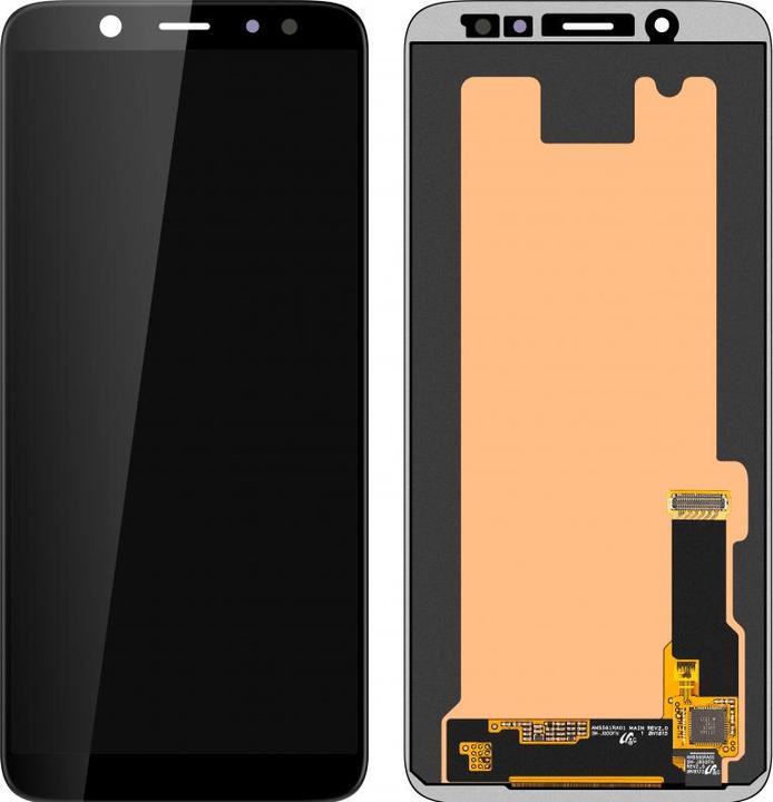 Samsung LCD-scherm +Touch Unit A600 Galaxy A6 2018 Zwart (Service Pack) (Scherm, Galaxy A6 2018)