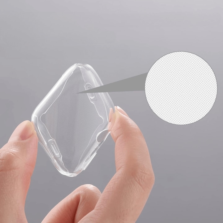 Actual product image Cover-Discount Apple Watch 10 - 46mm - Rubber protective case transparent