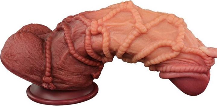 Image du produit Lovetoy Gode extrême avec motif de corde 26.5 cm