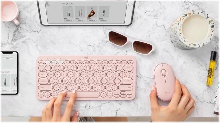 Immagine prodotto Logitech K380 per Mac Tastiera Bluetooth multi-dispositivo - ROSE - CENTRALE (CH) (CH, Senza fili)