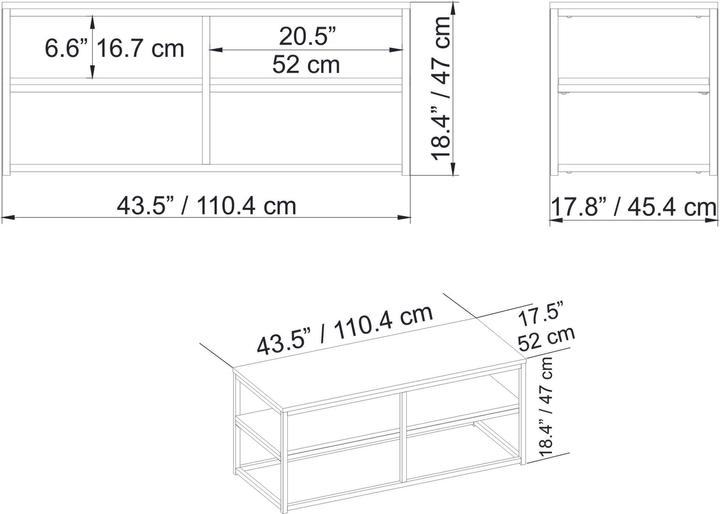 Produktbild Kalune Design Morgane (110.40 x 52 x 47 cm)
