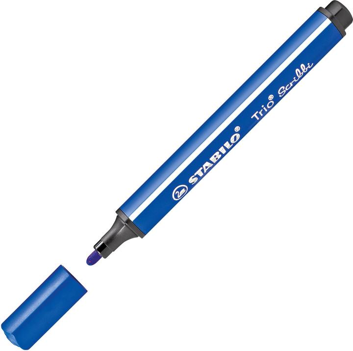 Produktbild STABILO Trio Scribbi Gefederter Dreikant-Filzstift (Blau, 1 x)