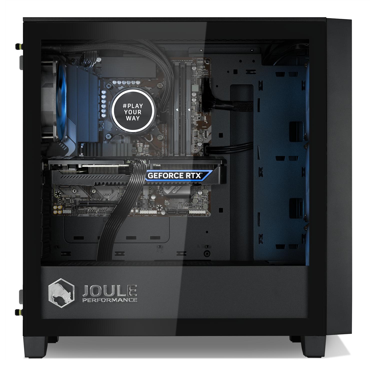Thumbnail - Joule Performance Gaming PC RTX4060TI 8G I3 16GB 1TB L1128438 (Intel Core i3-14100F, 16 GB, 1000 GB, GeForce RTX 4060 Ti...