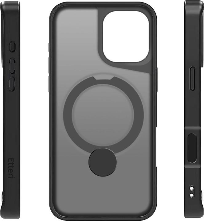 Produktbild Etteri Matt Mag Ring case for iPhone 17 Air black (Apple iPhone 17 Pro)
