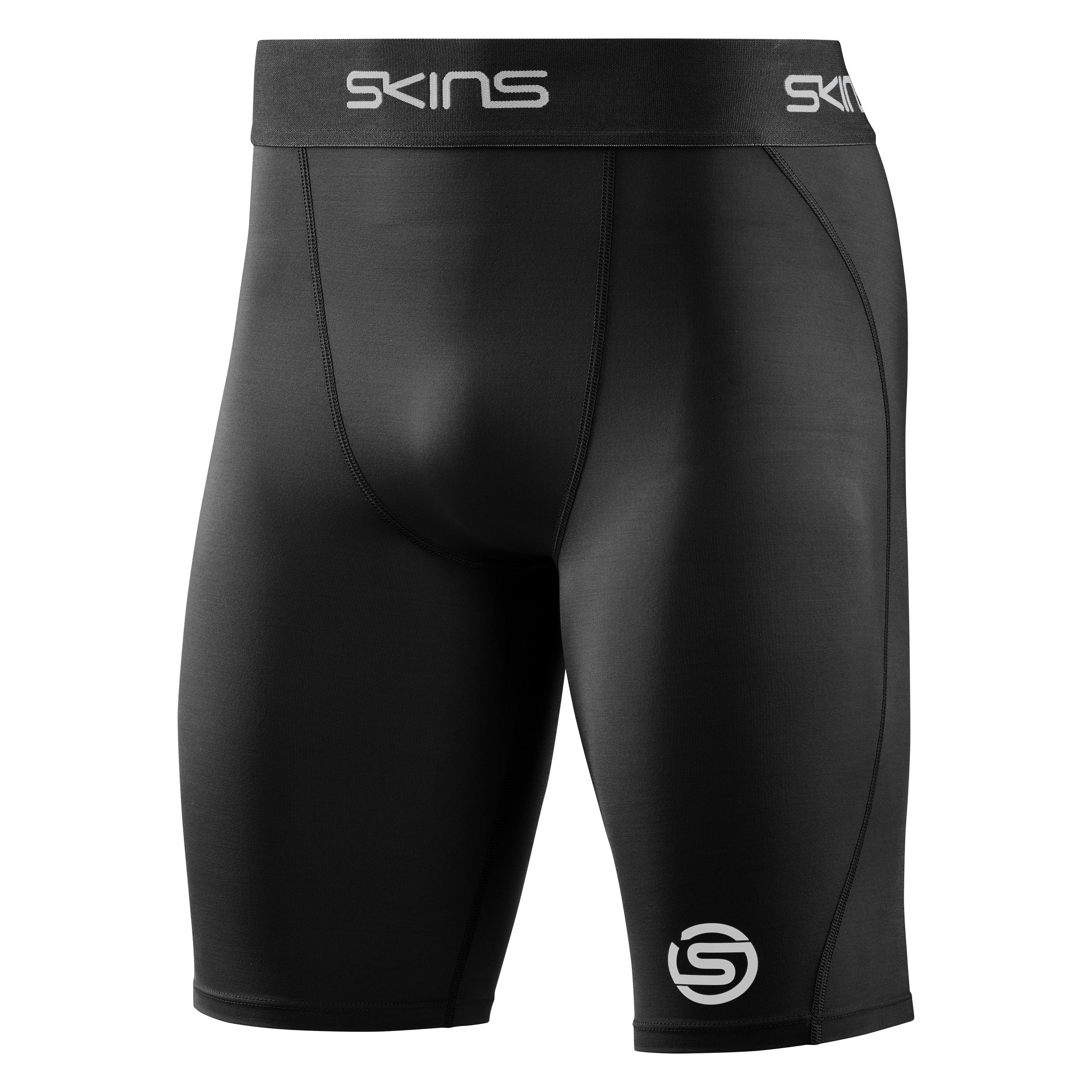 Skins, Herren, Tights, S1 Half Tights (L), Schwarz