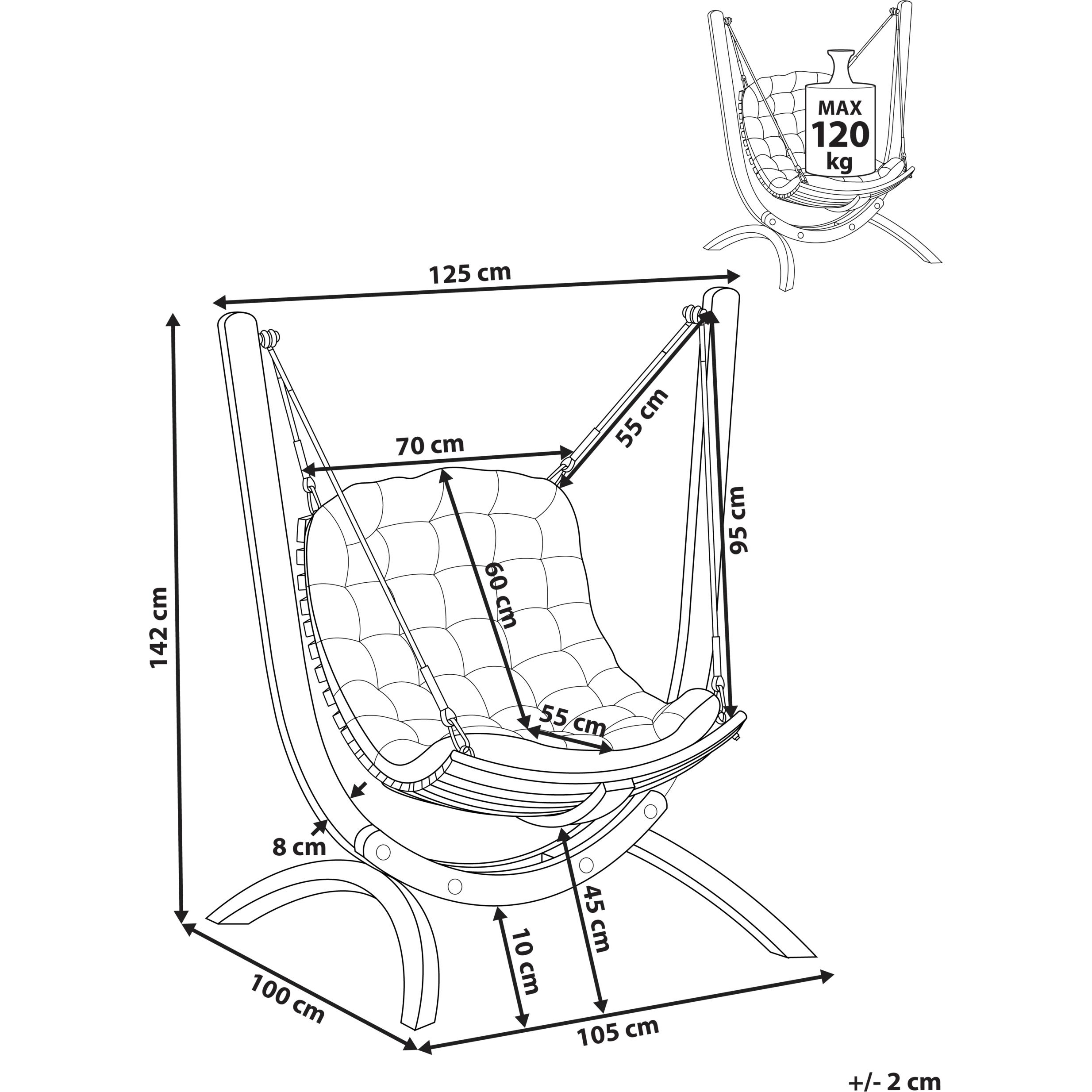 Thumbnail - Beliani, Hängematte, Alliste (120 kg)