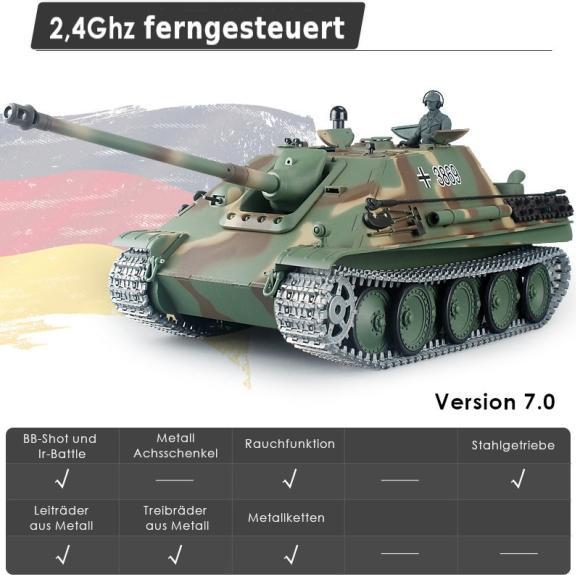 Image du produit Es-toys Heng Long RC Panzer Jagdpanther Pro 1:16 (RTF Ready-To-To-Fly)