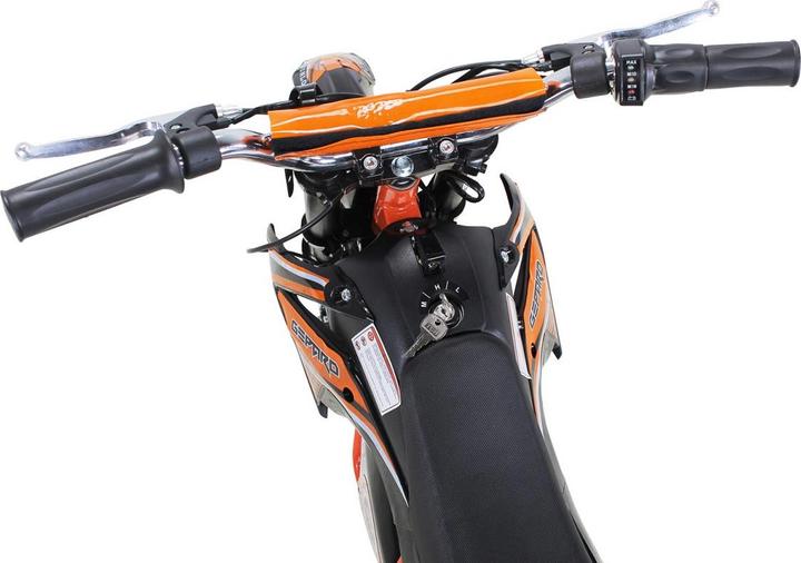 Actual product image Actionbikes Motors Kids Mini Enduro Crossbike Gepard Electric 500 Watt Motorcrossbike Pocketbike (Orange)