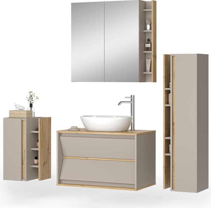 Produktbild Vicco Badmöbel-Set Edelin, Cashmere/Artisan, 4 Teile