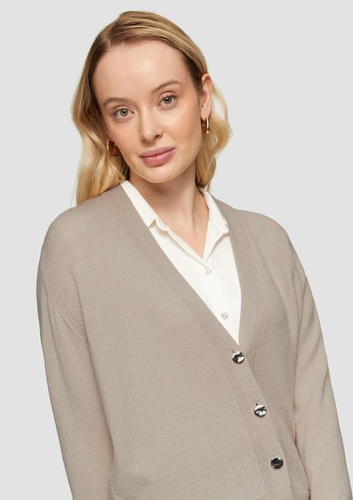 Actual product image S.Oliver Strickjacke Strickjacke aus Kaschmirmix (44)