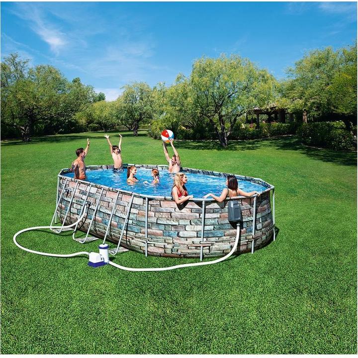 Actual product image Bestway Pool Power Steel Comfort Jet Series Set 610 (610 x 366 x 122 cm)
