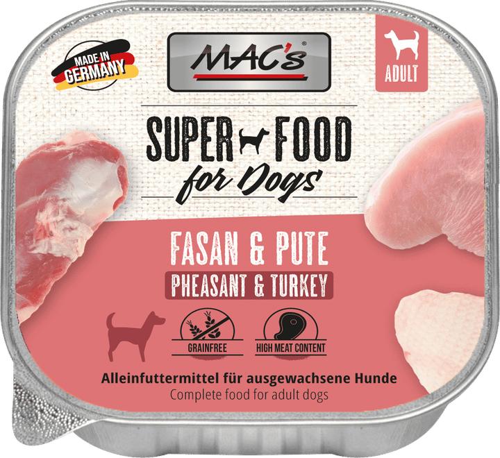 Actual product image MAC's DOG Fasan & Pute (Adult, 1 pcs., 150 g)