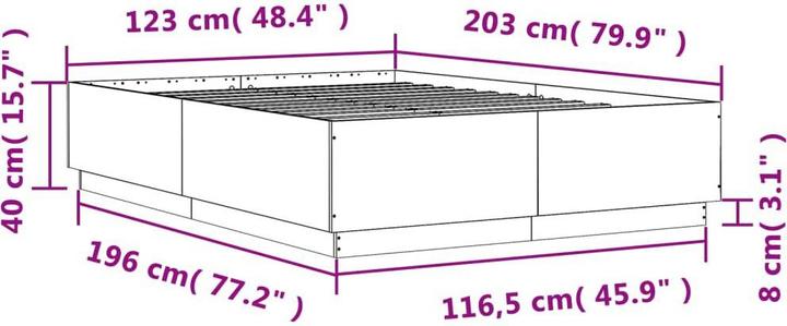 Image du produit vidaXL Bettgestell (120 x 200 cm)