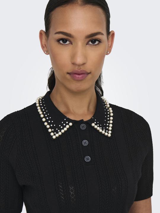 Produktbild Only Normal geschnitten Polokragen Strickoberteil Polo (M)