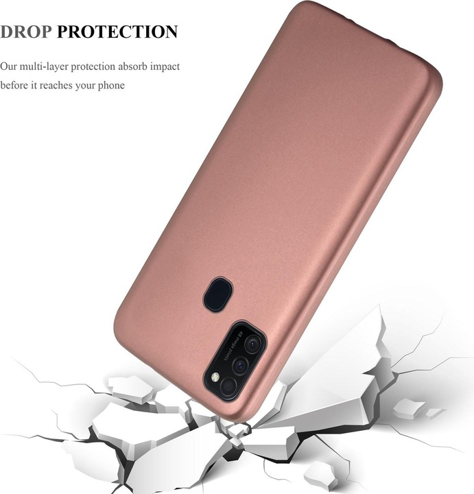 Actual product image Cadorabo TPU Matt Metallic Cover (Samsung Galaxy M21, Samsung Galaxy M30s)