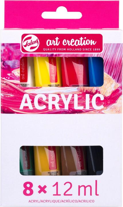 Burnt umber, Titanium White, Ivory black, Yellow Ochre, Primary Yellow, Primary Cyan, primary magenta, Permanent green deep