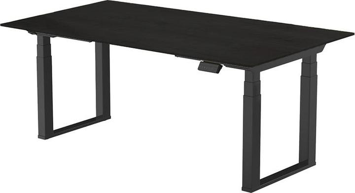 Actual product image Contini höhenverstellbarer Bürotisch 180 x 80 cm schwarz / Gestell schwarz (180 x 80 cm)