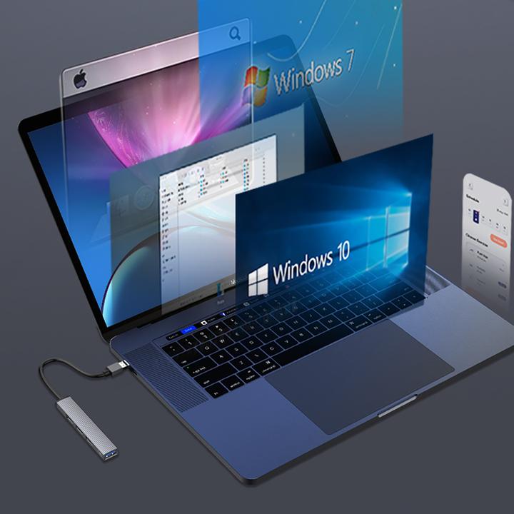 Produktbild Orico Converter AH-A13 USB-A Hub Docking Station 1x USB-A 3.0 + 3x USB-A 2.0 - Gray (USB-A, 4 Ports)