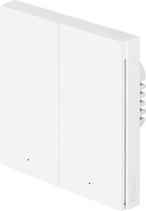 Image du produit Aqara Interrupteur mural intelligent H1 Blanc avec neutre, double rocker (Zigbee)