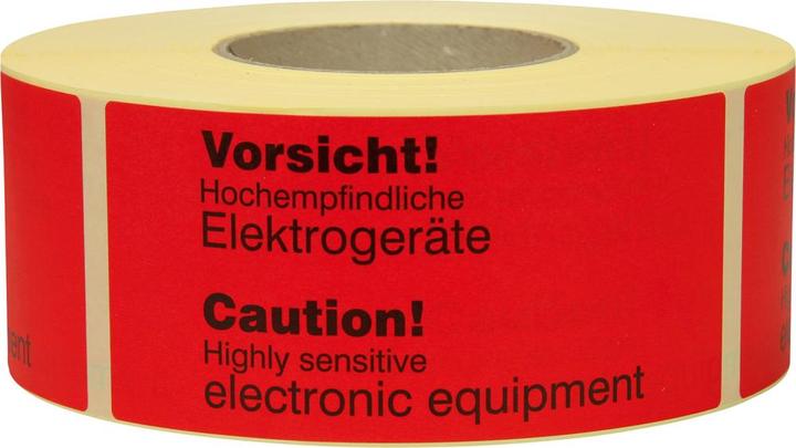 Transpak Trans-Pak Hinweis Etiketten Senitive electronic