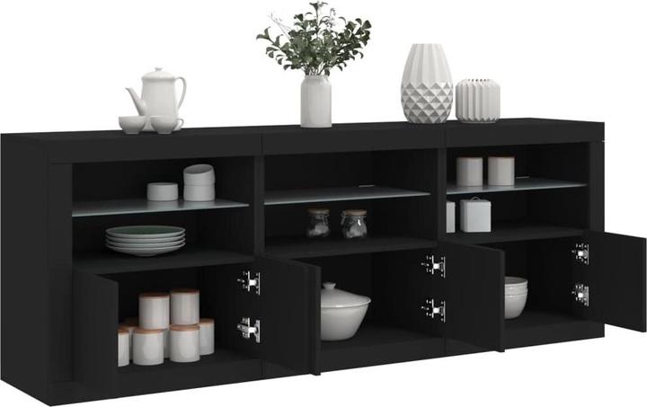 Image du produit vidaXL Sideboard mit LED-Leuchten (181.50 x 37 x 67 cm)