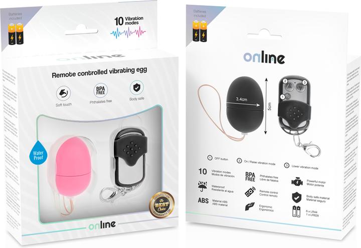 Immagine prodotto Online Uovo Vibrante Telecomandato S - Rosa